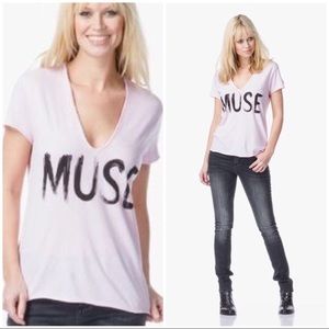 Zadig & Voltaire Muse V-neck White T shirt